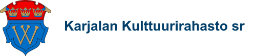 Karjalan Kulttuurirahasto sr logo. Linkki vie säätiön kotisivulle
